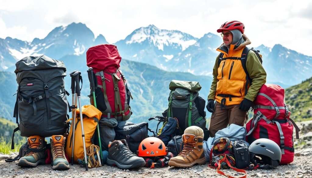 Wanderausrüstung für Bergtouren