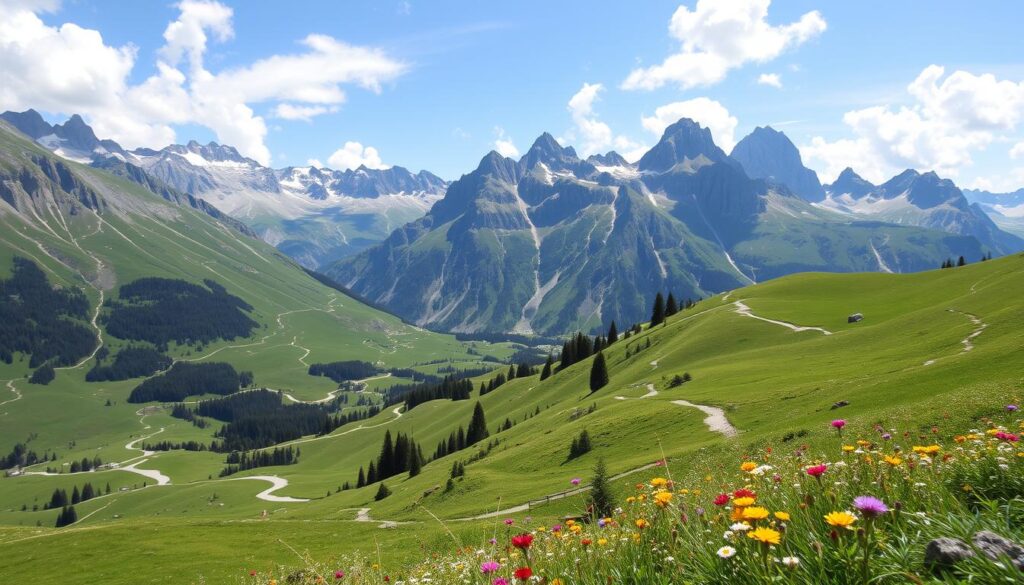 Wandern in Vorarlberg Landschaft