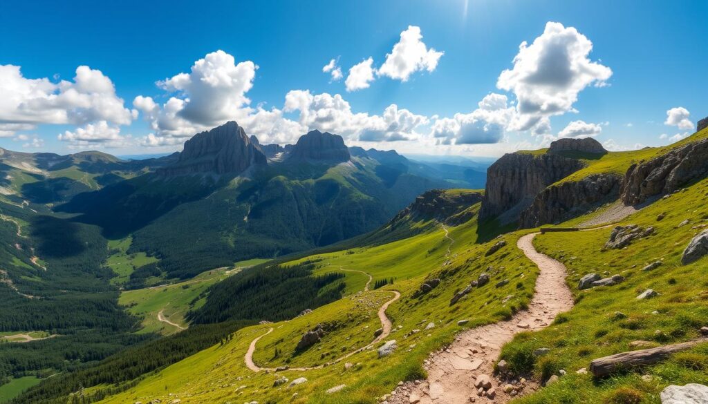 Wettersteingebirge Wanderroute