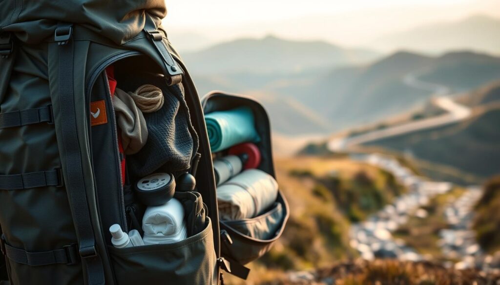 Optimales Packen des Rucksacks