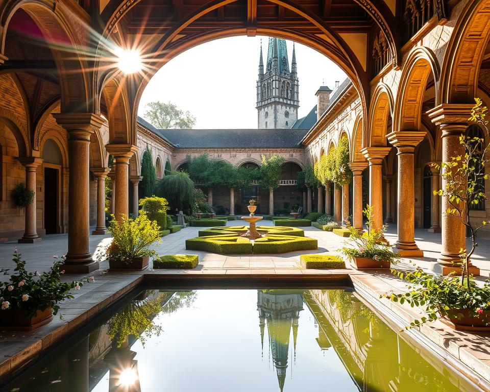 Barocker Kreuzgang im Kloster Steinfeld
