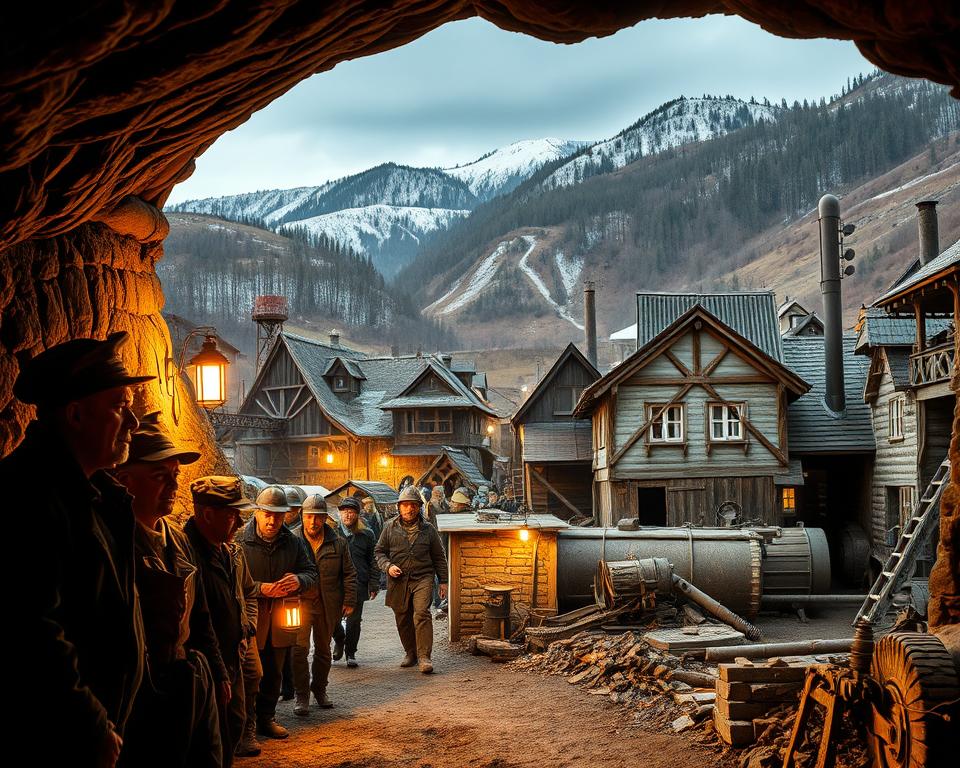 Bergbau Erzgebirge Silberbergbau