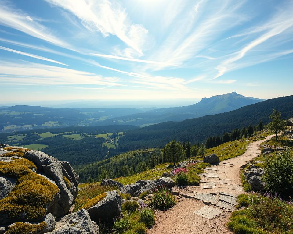 Brockenplateau Wanderroute