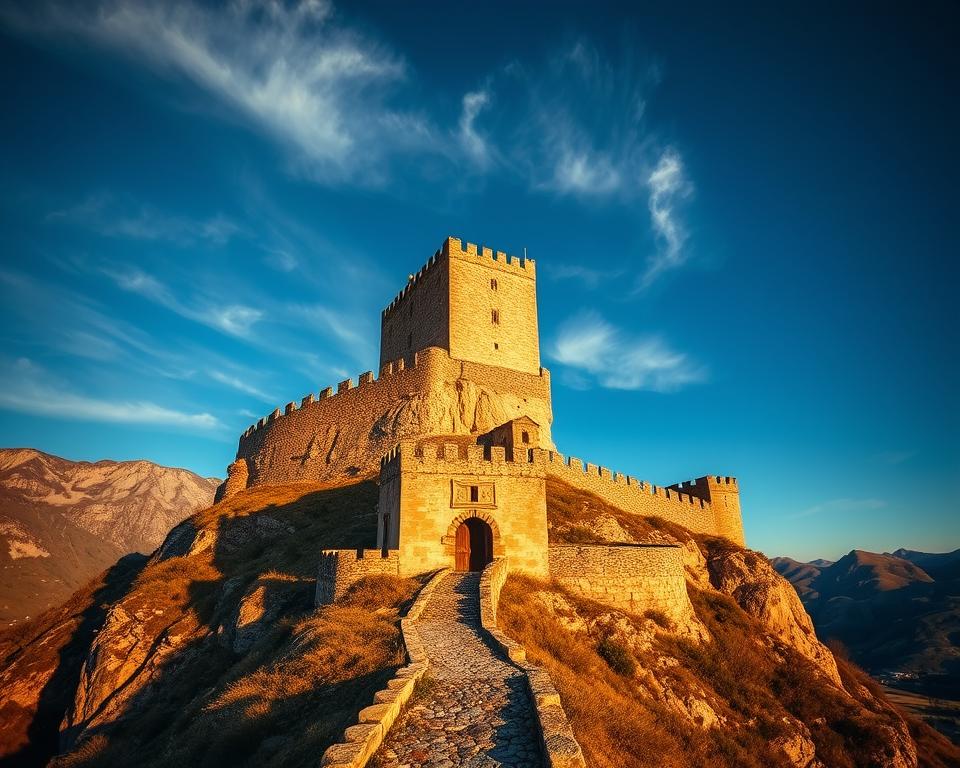 Burg Helfenstein strategische Position