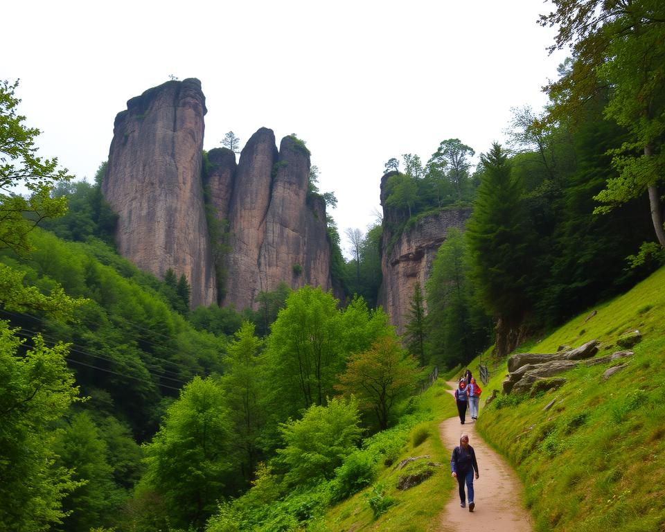 Externsteine Wanderroute im Teutoburger Wald