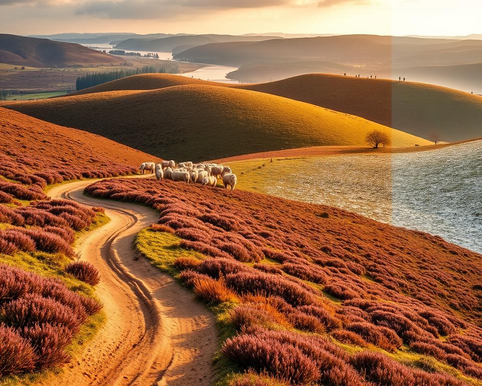 Heidschnuckenweg Jahreszeiten
