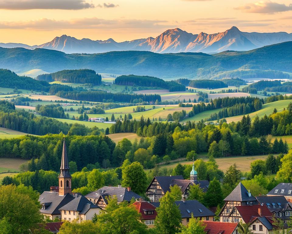 Historischer Westerwald Landschaftspanorama