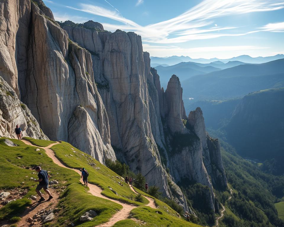 Ith-Klippen Klettern und Wandern