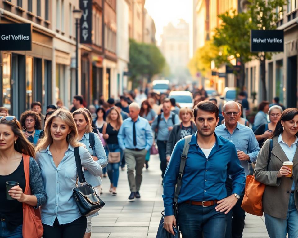 Normale Gehgeschwindigkeit im Alltag