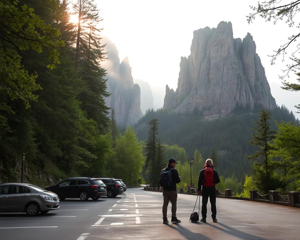 Parkplätze am Pyrmonter Felsensteig Parkplätze am Pyrmonter Felsensteig
