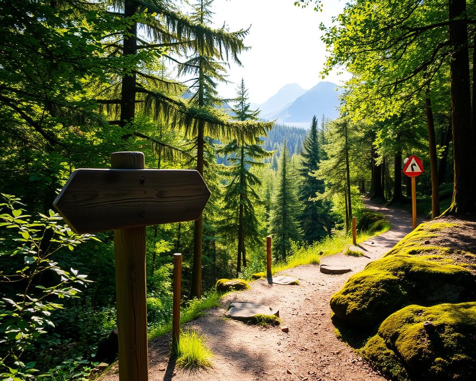 Pfaffenstein Wanderweg Wegmarkierungen