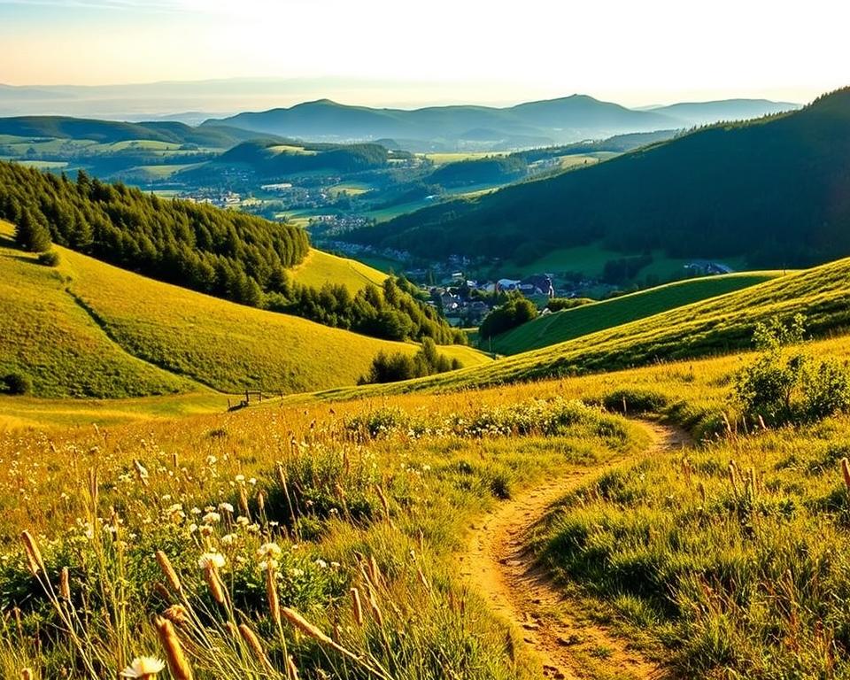 Saar-Hunsrück-Steig Wanderung Landschaft