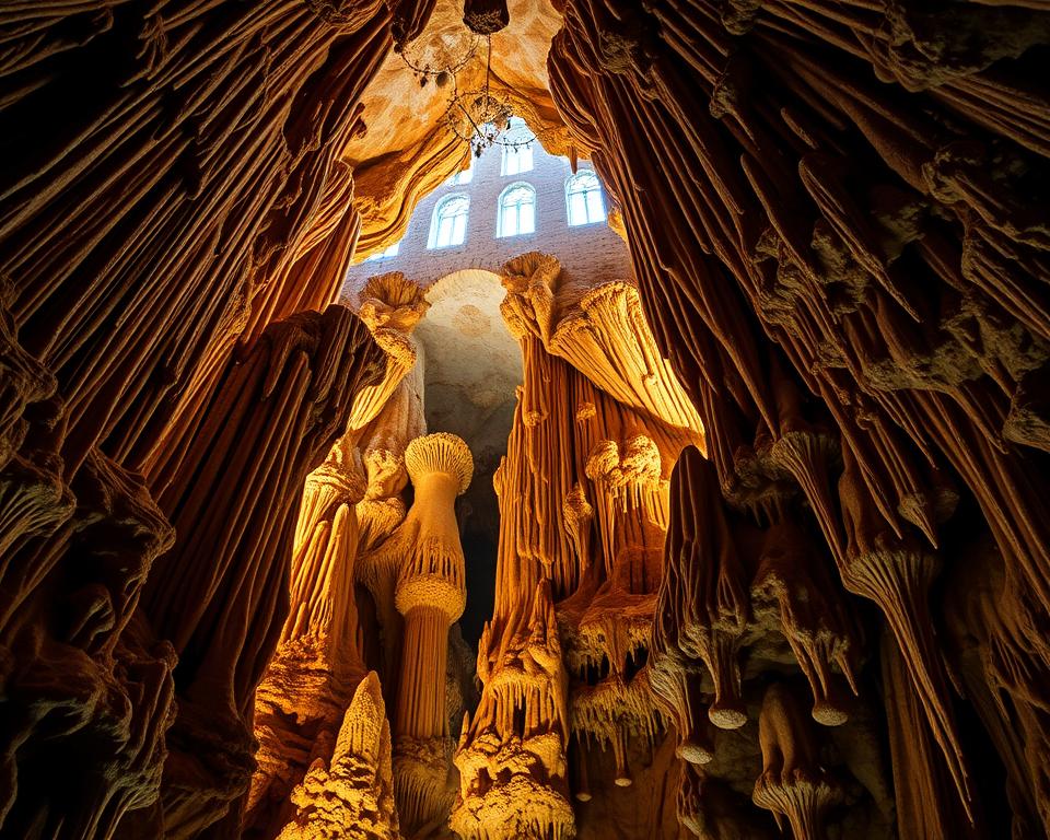 Tropfsteinformationen in der Kolbinger Höhle Tropfsteinformationen in der Kolbinger Höhle