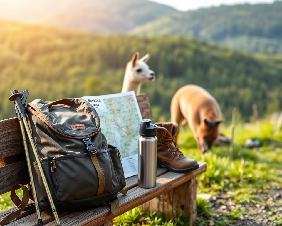 Wanderausrüstung Wermsdorf Alpaka Tour