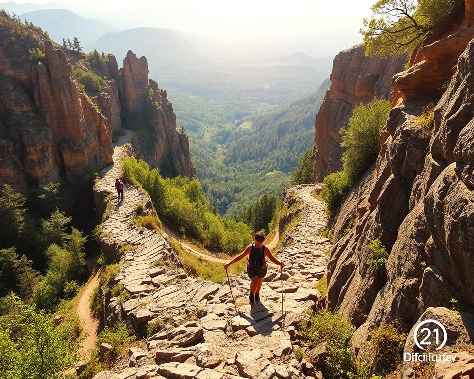 Wanderroute Prebischtor Schwierigkeitsgrad