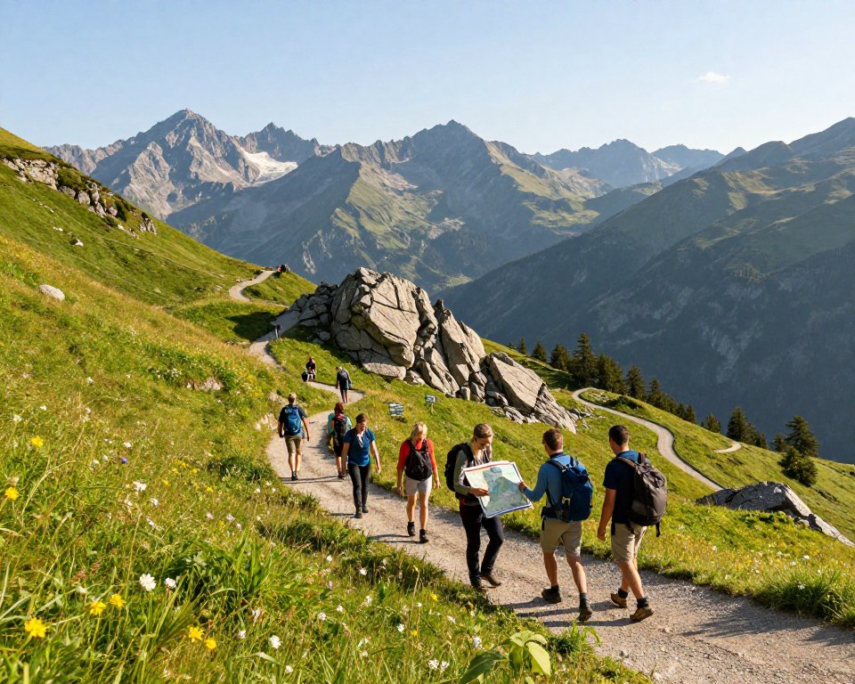Alpine Wanderung Sicherheit