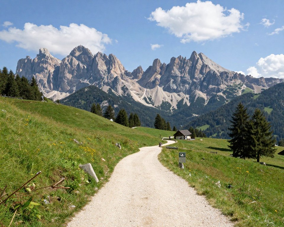 Nachhaltiger Tourismus Dolomiten Wanderweg