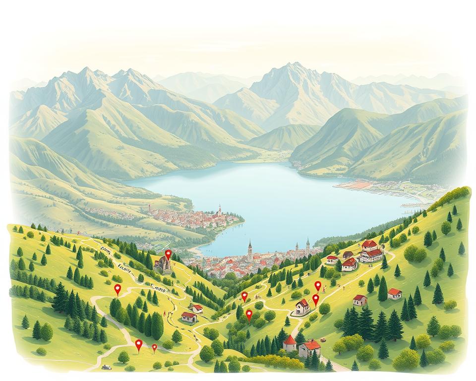 Entdecken Sie Routen: Wanderkarte Comer See